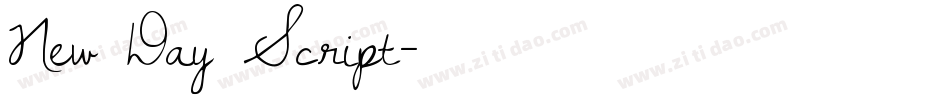 New Day Script字体转换